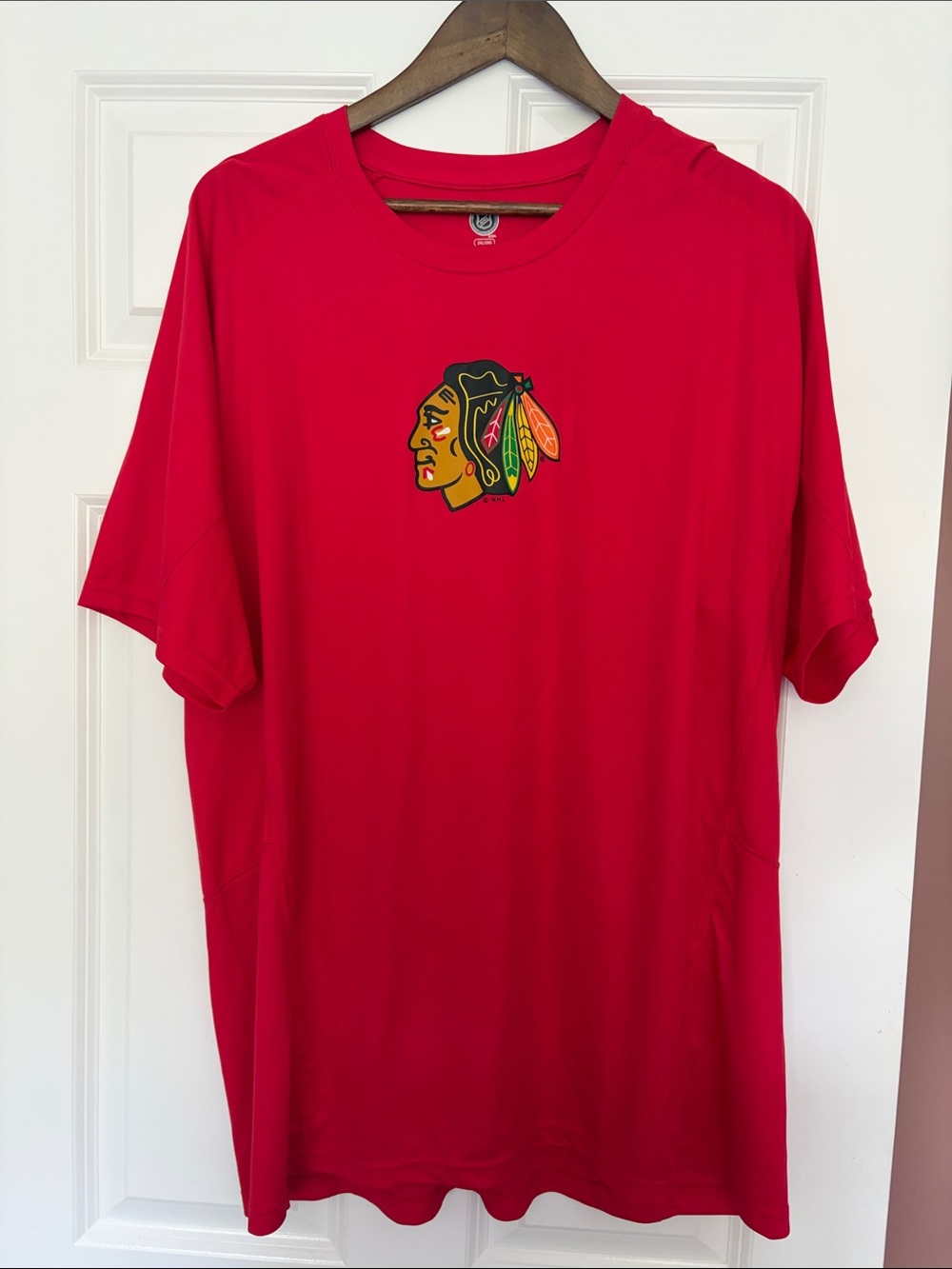 NHL Red Short-Sleeve Logo Tee